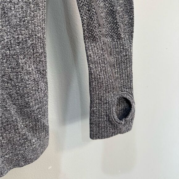 Gray ZYIA Active L/S Workout Top Size S EUC - Picture 5 of 6